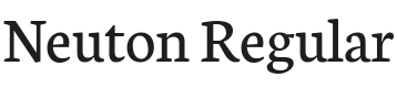 Neuton Regular Font Preview