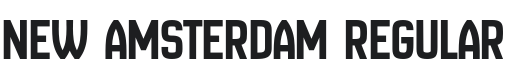 New Amsterdam Font Preview
