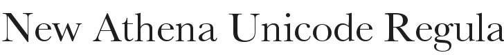 New Athena Unicode Font Preview
