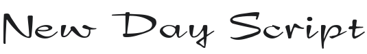 New Day Font Preview