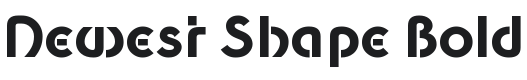 Newest Shape Bold Font Preview