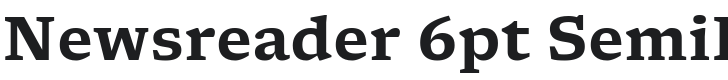 Newsreader 6pt SemiBold Font Preview