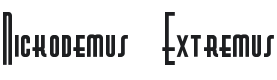 Nickodemus Extremus Font Preview