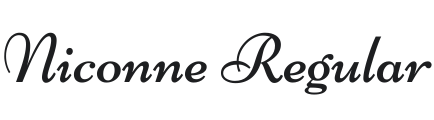 Niconne Font Preview