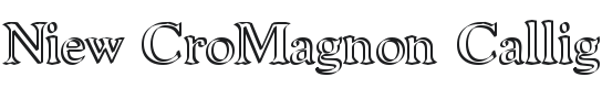 Niew CroMagnon Callig Font Preview