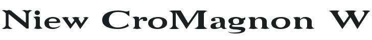 Niew CroMagnon Wide Font Preview