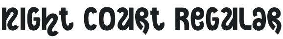 Night Court Font Preview