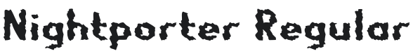 Nightporter Font Preview