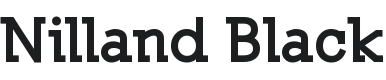 Nilland Black Font Preview