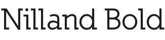 Nilland Bold Font Preview