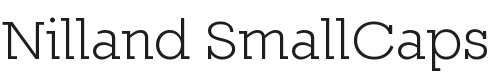 Nilland SmallCaps Font Preview