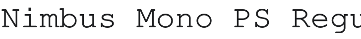 Nimbus Mono PS Font Preview