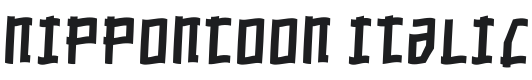 NipponToon Italic Font Preview