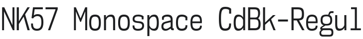 NK57 Monospace CdBk-Regular Font Preview