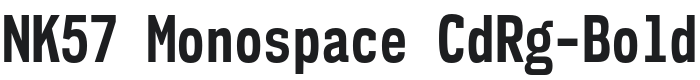 NK57 Monospace CdRg-Bold Font Preview
