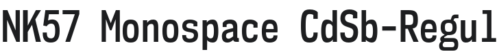 NK57 Monospace CdSb-Regular Font Preview
