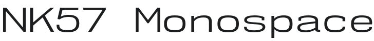 NK57 Monospace ExBk-Regular Font Preview