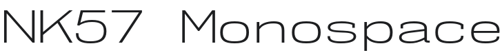 NK57 Monospace ExLt-Regular Font Preview
