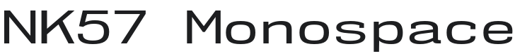 NK57 Monospace ExRg-Regular Font Preview