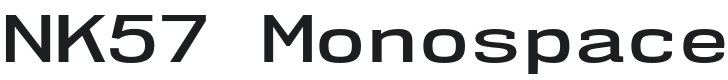 NK57 Monospace ExSb-Regular Font Preview