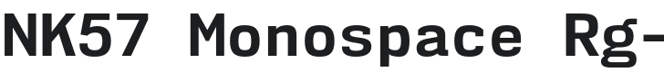 NK57 Monospace Rg-Bold Font Preview