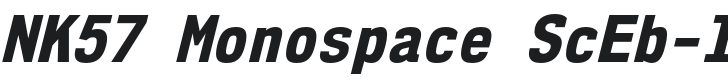 NK57 Monospace ScEb-Italic Font Preview