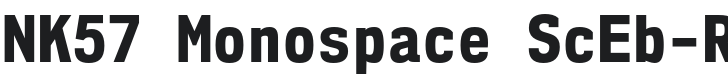 NK57 Monospace ScEb-Regular Font Preview