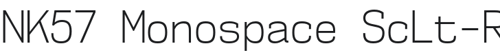 NK57 Monospace ScLt-Regular Font Preview