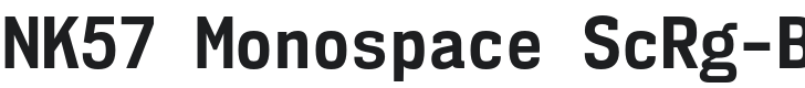 NK57 Monospace ScRg-Bold Font Preview