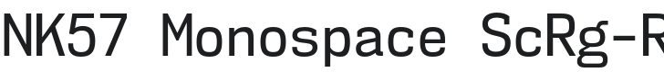 NK57 Monospace ScRg-Regular Font Preview