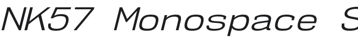 NK57 Monospace SeBk-Italic Font Preview