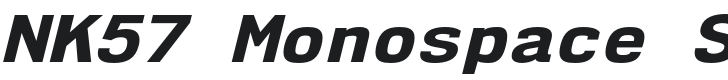NK57 Monospace SeEb-Italic Font Preview