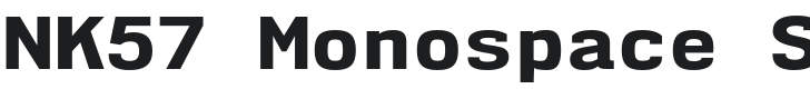NK57 Monospace SeEb-Regular Font Preview