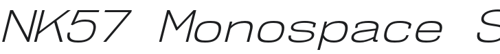 NK57 Monospace SeLt-Italic Font Preview