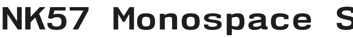 NK57 Monospace SeRg-Bold Font Preview