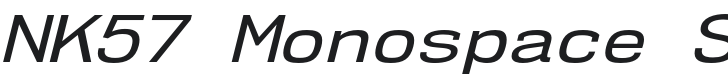 NK57 Monospace SeRg-Italic Font Preview