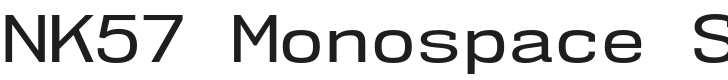 NK57 Monospace SeRg-Regular Font Preview