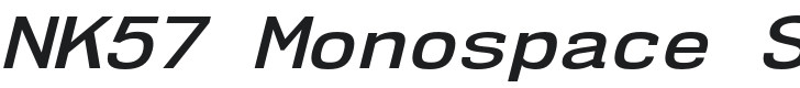 NK57 Monospace SeSb-Italic Font Preview