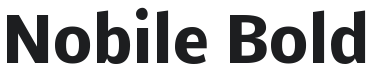 Nobile Bold Font Preview