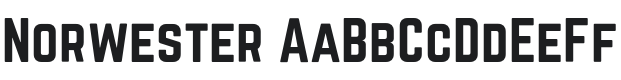 Norwester Font Preview