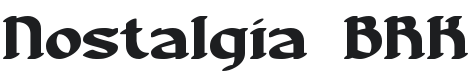 Nostalgia Font Preview