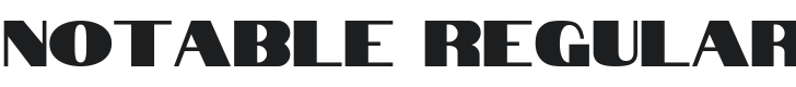 Notable Font Preview