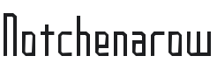 Notchenarow Font Preview