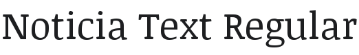 Noticia Text Font Preview