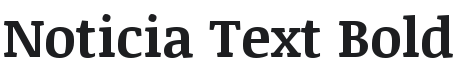 Noticia Text Bold Font Preview