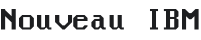 Nouveau IBM Font Preview