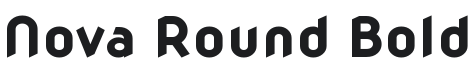 Nova Round Bold Font Preview
