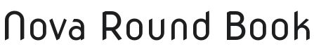 Nova Round Font Preview