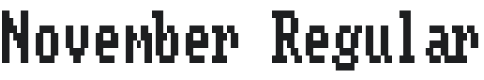 November Font Preview