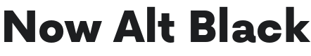 Now Alt Black Font Preview